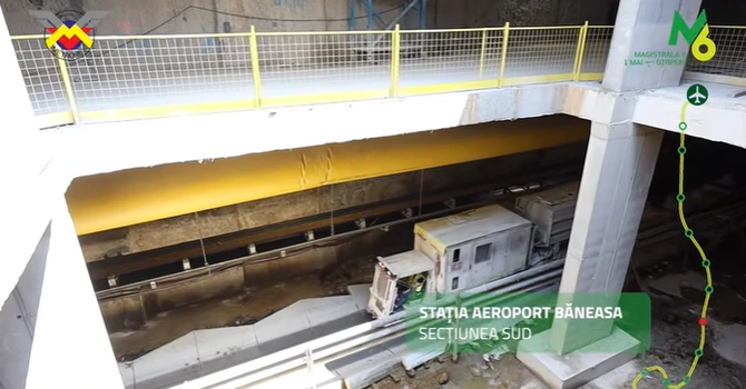 VIDEO Metroul de Otopeni. Lucrările la secțiunea sudică au ajuns luna trecută la 71%, iar la secțiunea nordică – la 35%