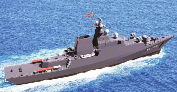 Cea mai mare fregată anti-submarin din Vietnam. A început construcţia navei de război