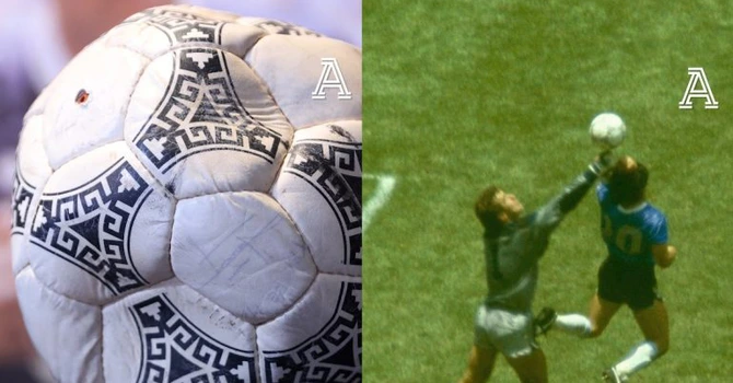 Mingea cu care Maradona a marcat golul cu mâna împotriva Angliei, vândută cu peste 3 milioane dolari