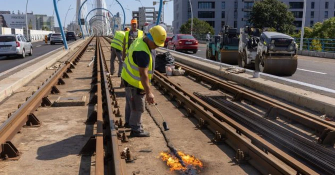 FOTO Pasajul Basarab din Capitală: Care mai este stadiul lucrărilor și când revin tramvaiele