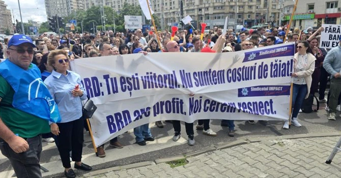 Rezultatele financiare bune atrag acțiuni de protest. Salariații BRD vor intra în grevă de avertisment pe 13 august 2026 timp de două ore