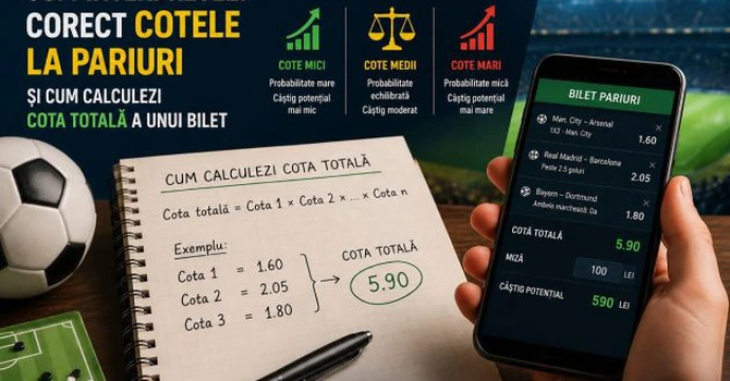 Cum interpretezi corect cotele la pariuri și cum calculezi cota totală a unui bilet
