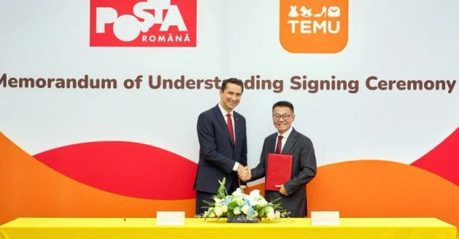Poşta Română a încheiat un parteneriat cu Temu