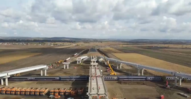 VIDEO Autostrada A7 Bacău – Pașcani: Muncitorii lui Umbrărescu au realizat aproape 70% din lucrările de pe lotul 1