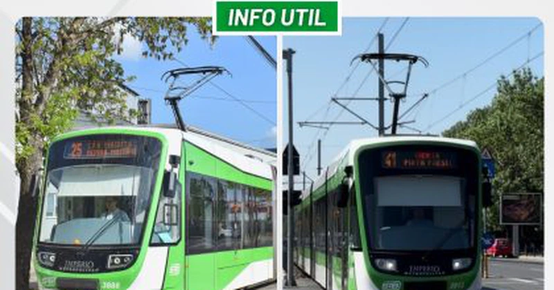 STB suspendă în acest weekend circulația tramvaielor 25 și 41. Ce alternative li se oferă bucureștenilor