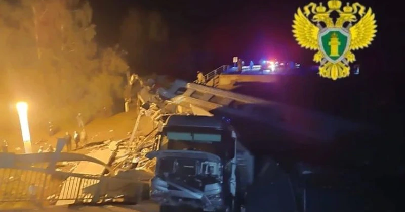UPDATE Prăbuşirea podului din Briansk, Rusia, a fost cauzată de o explozie (guvernator)
