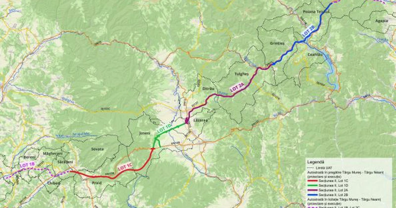Autostrada Unirii A8: UMB constestă rezultatul licitației pentru lotul Joseni – Ditrău, câștigat de Danlin XXL