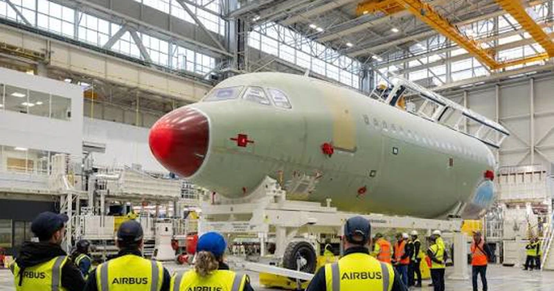 Airbus a inaugurat la Toulouse a doua linie de asamblare a avioanelor A320, modelul cu cele mai mari vânzări din lume