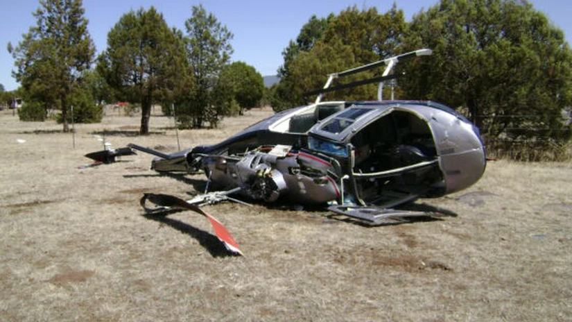 Elicopter prăbuşit în apropierea frontierei de stat româno-ucrainene. Pilotul a decedat