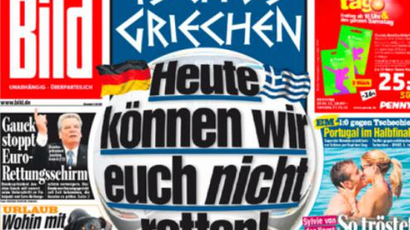 Bild: La revedere Grecia! Astăzi nu te putem salva