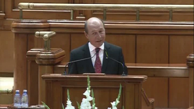 Ce a spus Băsescu în Parlament