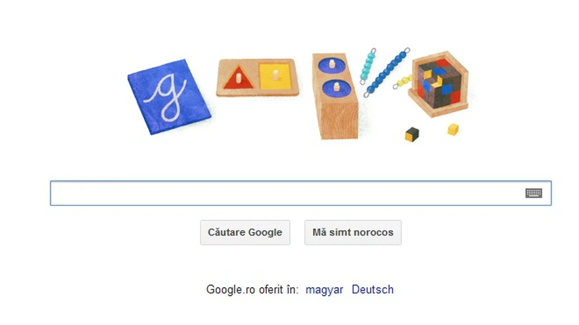 Google şi-a schimbat logoul pentru a o omagia pe Maria Montessori