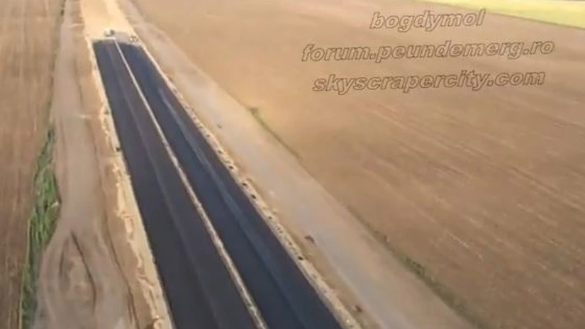VIDEO Cum arată din avion autostrada spre Occident