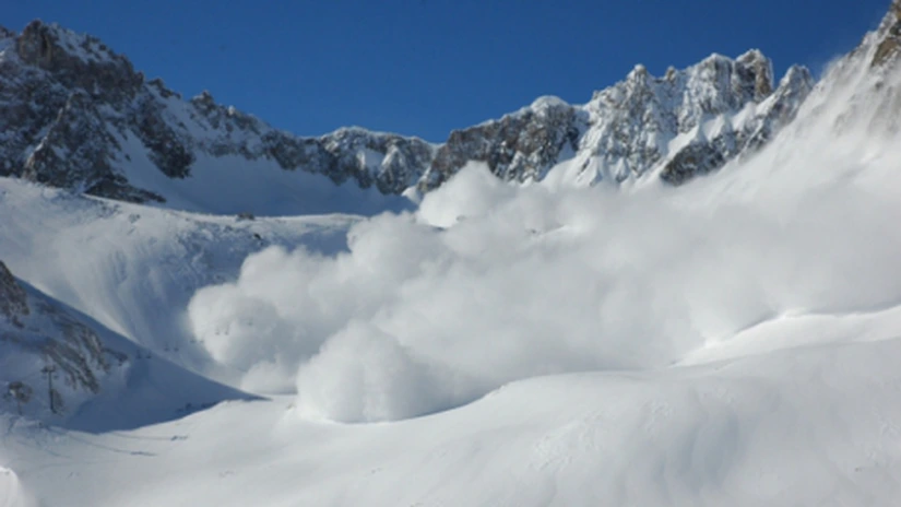 Risc maxim de avalanșă în Masivul Bucegi