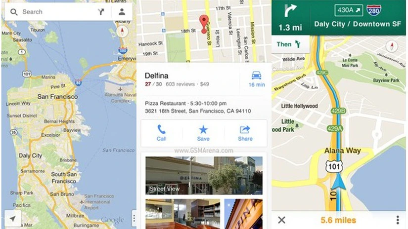 Google Maps îşi va ghida utilizatorii chiar şi fără conexiune la internet