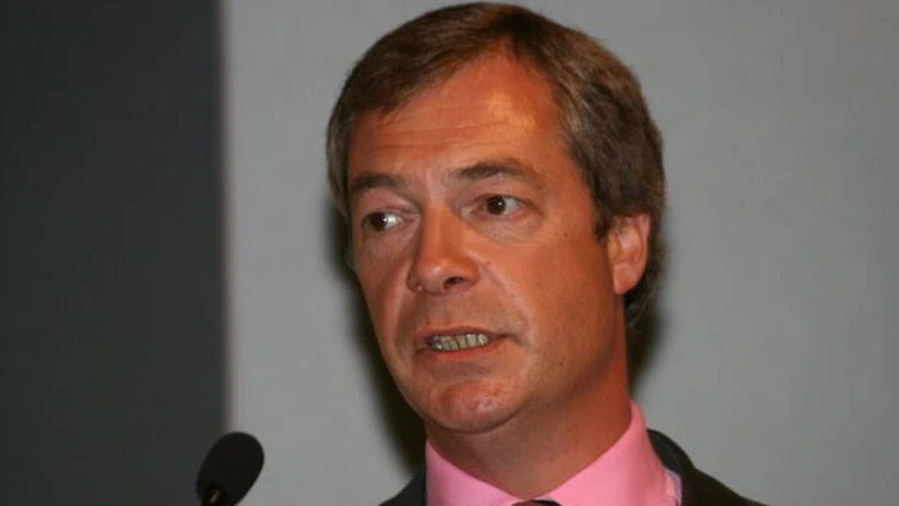 Liderul UKIP, Nigel Farage, 