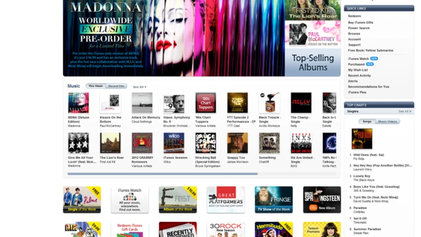Apple a vândut prin intermediul iTunes Store 25 de miliarde de cântece în zece ani