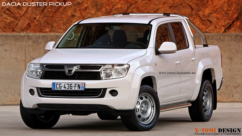 Dacia Duster Pick-up: Cum şi-o imaginează un designer ungur