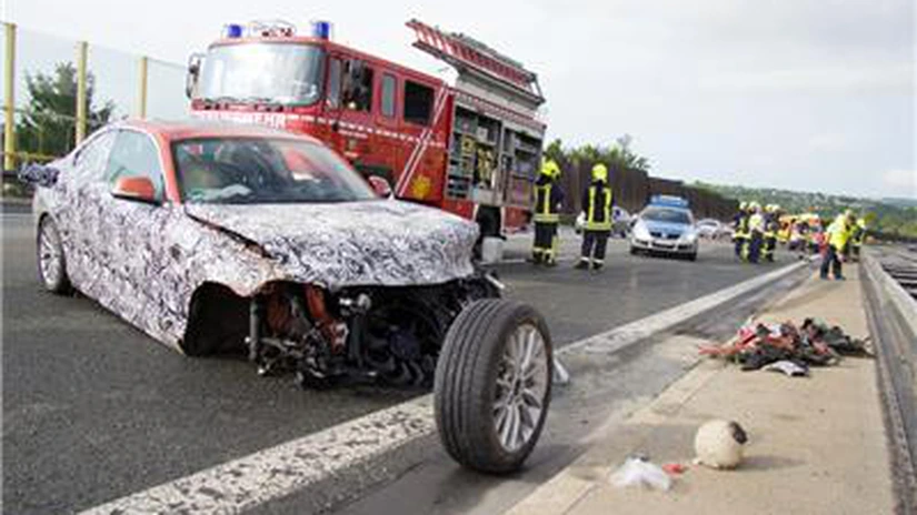 Un prototip BMW a fost distrus într-un accident pe Autobahn