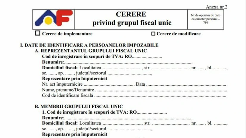 Grupul fiscal unic - procedura de înregistrare a apărut în Monitorul Oficial