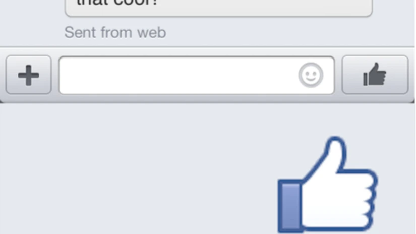 Facebook introduce un buton de like pentru chat