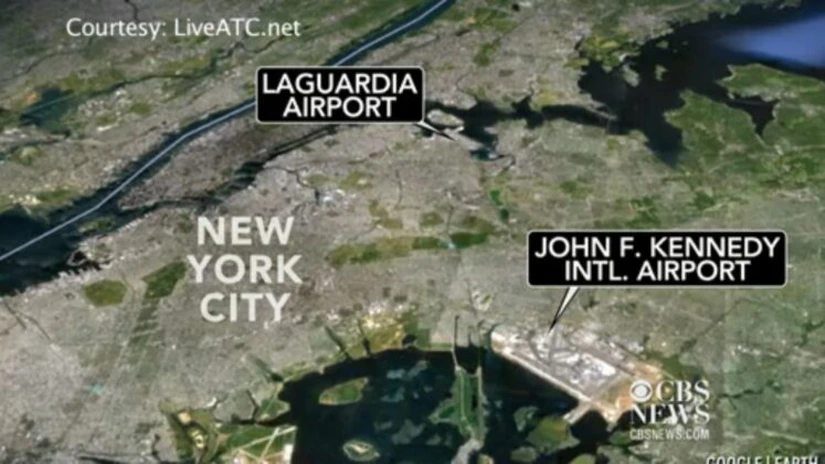 Două avioane de pasageri au fost pe punctul de a intra în coliziune deasupra oraşului New York