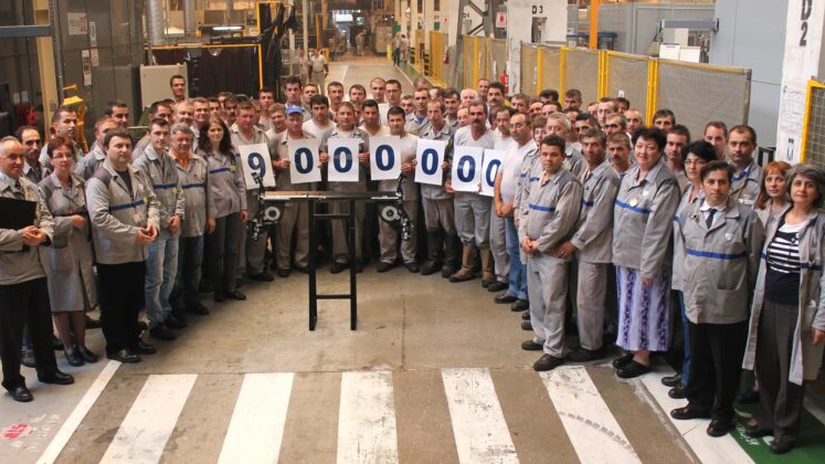 Dacia a fabricat 9 milioane de şasiuri şi 2,5 mil. de cutii de viteze
