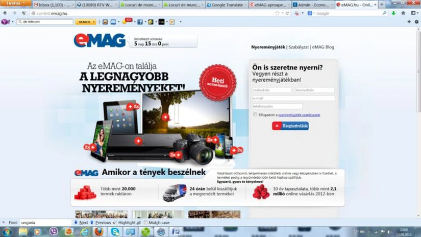 eMAG deschide magazin online în Ungaria