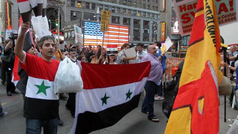 Manifestaţii la New York pe tema intervenţiei în Siria
