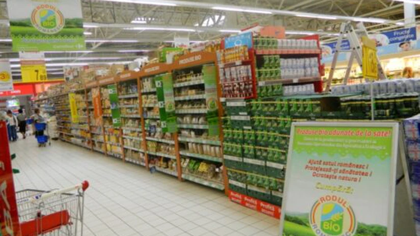 Românii încep să ocupe rafturile bio în hipermarketurile din ţară