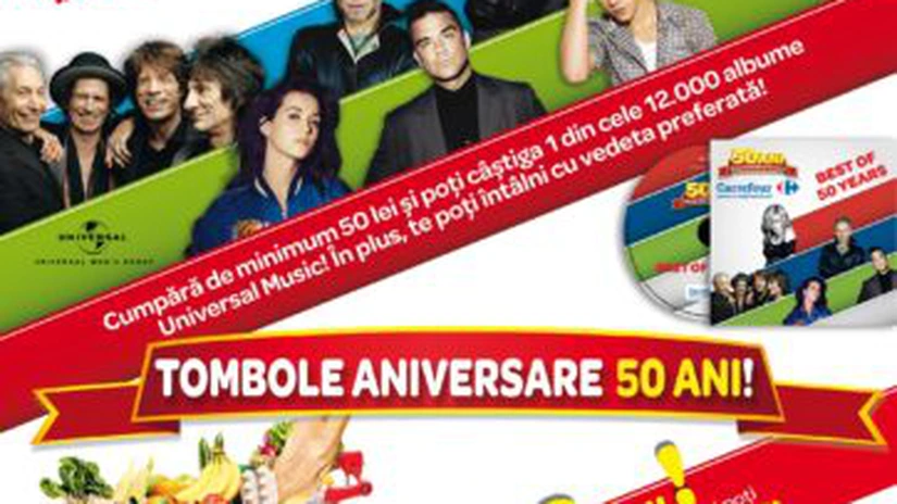 Carrefour împlineşte 50 de ani. Magazinele din România oferă o lună de reduceri