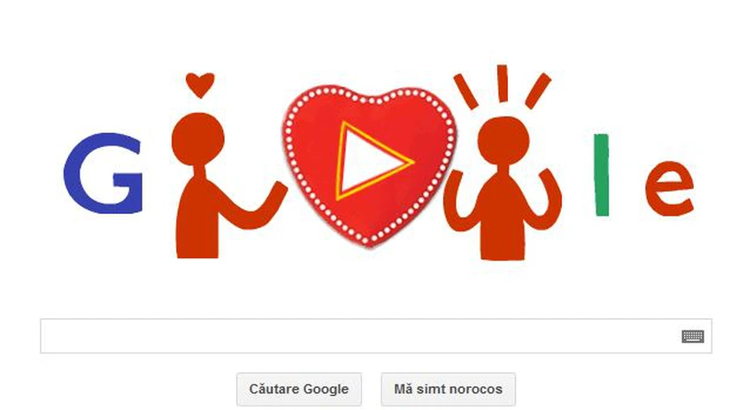 Ciocolată de Valentine's Day: Google sărbătoreşte Ziua Îndrăgostiţilor cu un logo dinamic