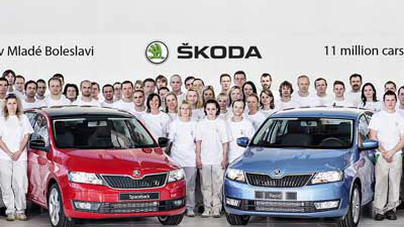 Skoda a produs autovehiculul cu numărul 11 milioane la uzina din Mlada Boleslav