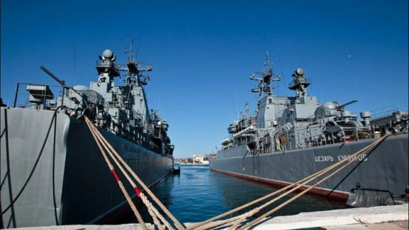 Nave de război ruseşti în Marea Mânecii pentru manevre