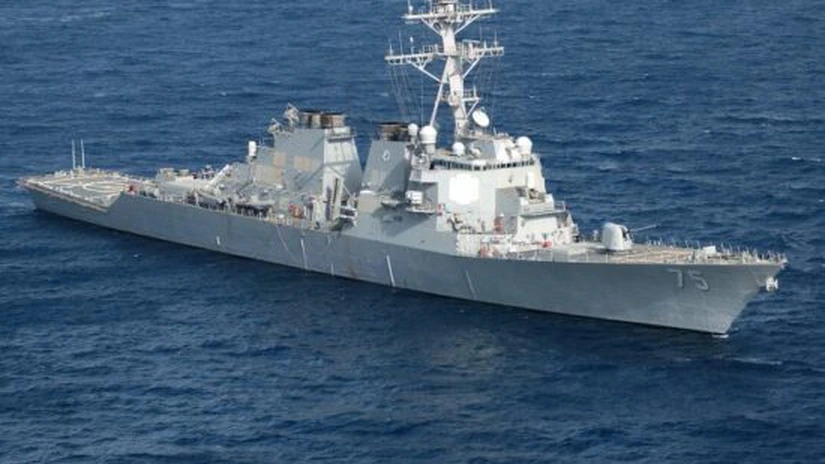 Distrugătorul USS Donald Cook vine în Marea Neagră pentru a promova pacea şi stabilitatea