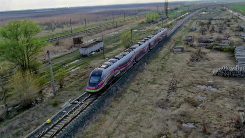 Primul tren electric de mare viteză produs la Craiova, autorizat de AFER pentru exploatare