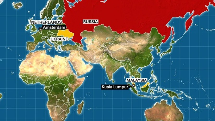 Ruta utilizată de avionul prăbuşit fusese declarată sigură - autorităţi Malayezia