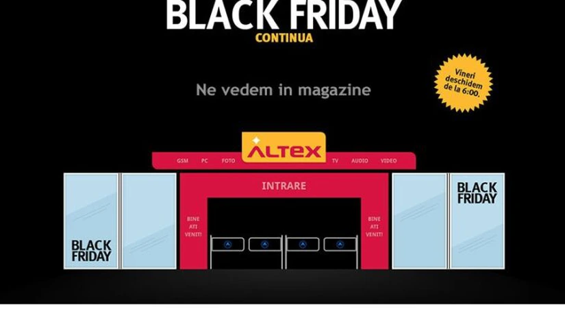 Black Friday 2014: Altex îşi aşteaptă clienţii în magazine. Campania online reîncepe de luni