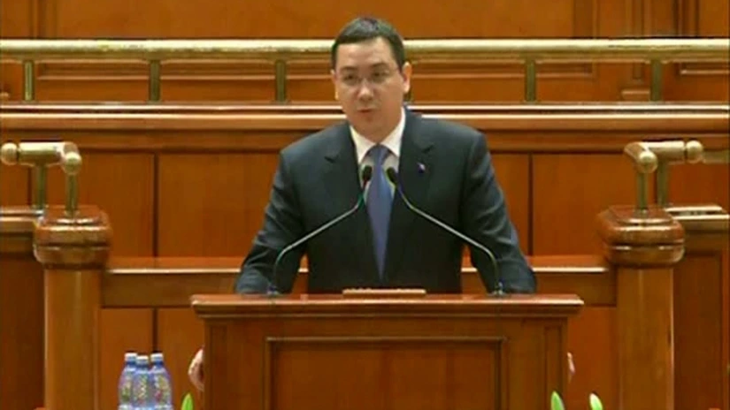 Starea Naţiunii: Ponta merge azi în Parlament să prezinte starea economiei