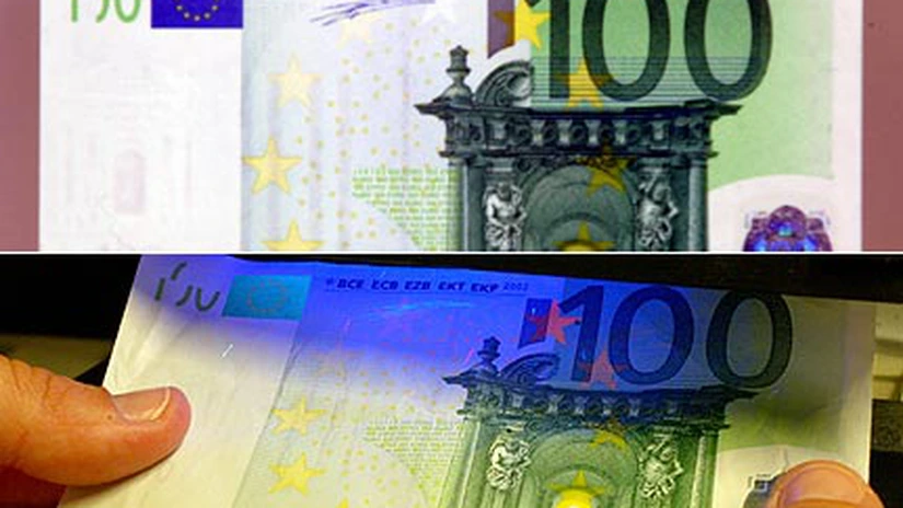 BCE anunţă scăderea numărului de bancnote euro contrafăcute