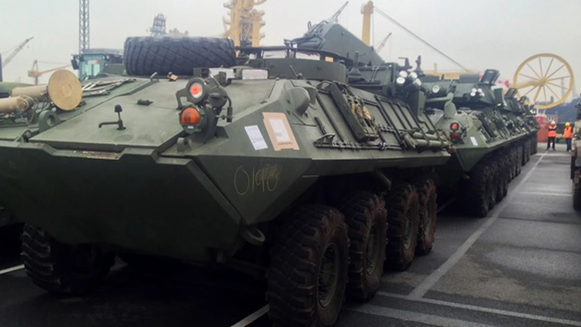 Tancuri şi echipament de artilerie ale Infanteriei Marine a SUA sosesc în Europa