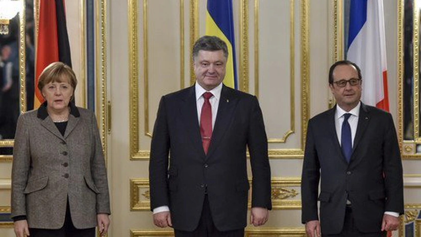 Ucraina: Merkel şi Hollande reafirmă necesitatea aplicării acordului de la Minsk