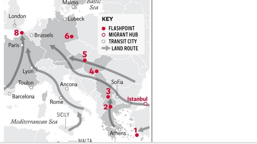 Cea mai gravă criză a refugiaţilor de la Al II-lea Război Mondial: România a devenit rută de tranzit - HARTA