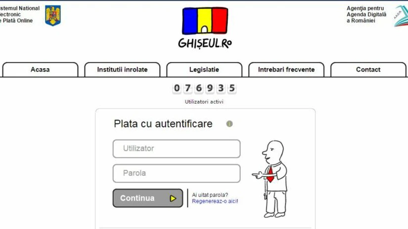 Ministrul Societăţii Informaţionale: Plăţile efectuate prin Ghişeul.ro au ajuns la 48 milioane lei, în 5 ani, o sumă ridicolă