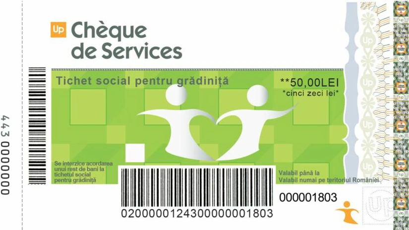 Up România, autorizată de Ministerul de Finanţe să emită tichete sociale de grădiniţă
