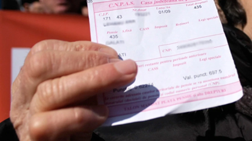 Cea mai mare pensie din România - 28.825 de lei, cea mai mică - 400 de lei