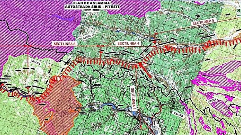 CNAIR a primit opt oferte pentru secțiunea 5 a autostrăzii Sibiu - Pitești. Contractul este estimat la peste 1,8 miliarde de lei
