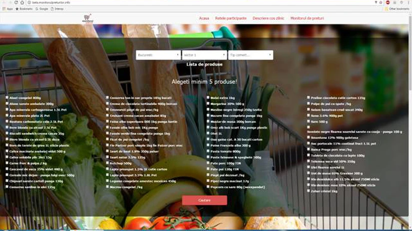 Ce poţi şi ce nu poţi face pe portalul Monitorul Preţurilor, comparatorul preţurilor din industria alimentară