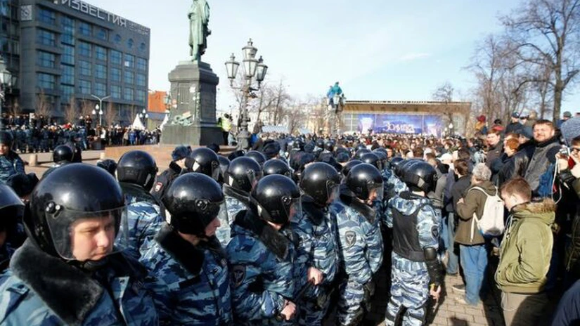 Manifestaţie cu arestări la Moscova împotriva restricţiilor pe internet