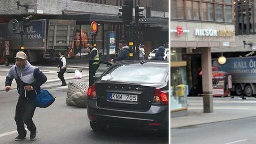 UPDATE: Un camion a intrat într-o mulţime în centrul oraşului Stockholm, trei persoane au murit